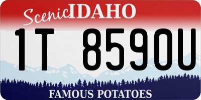 ID license plate 1T8590U
