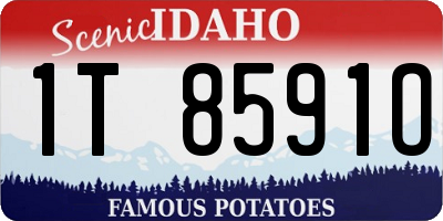 ID license plate 1T8591O