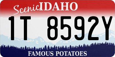 ID license plate 1T8592Y