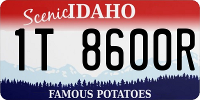 ID license plate 1T8600R