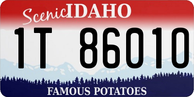 ID license plate 1T8601O