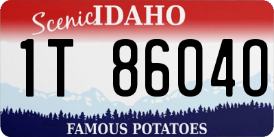 ID license plate 1T8604O