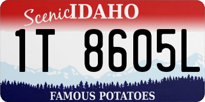 ID license plate 1T8605L