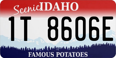 ID license plate 1T8606E