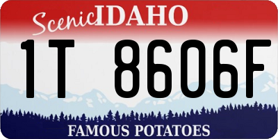 ID license plate 1T8606F