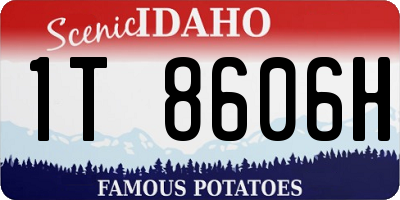 ID license plate 1T8606H
