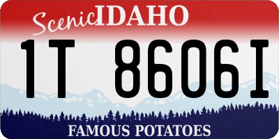 ID license plate 1T8606I