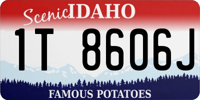 ID license plate 1T8606J