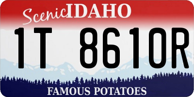 ID license plate 1T8610R