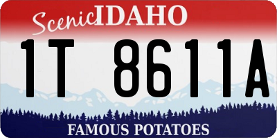 ID license plate 1T8611A