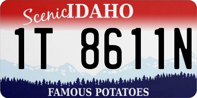 ID license plate 1T8611N