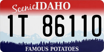 ID license plate 1T8611O
