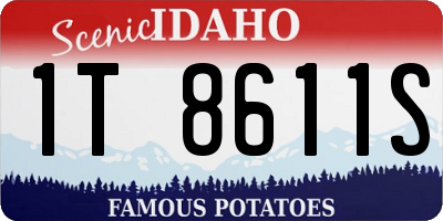 ID license plate 1T8611S