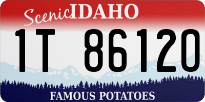 ID license plate 1T8612O