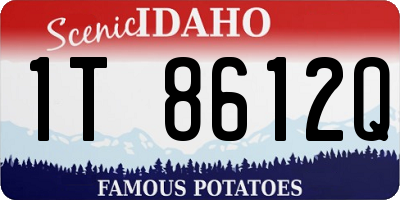 ID license plate 1T8612Q