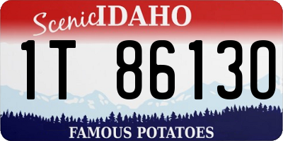 ID license plate 1T8613O