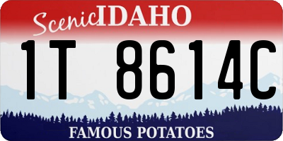 ID license plate 1T8614C