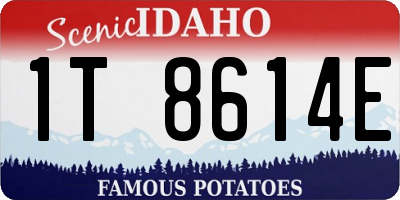 ID license plate 1T8614E