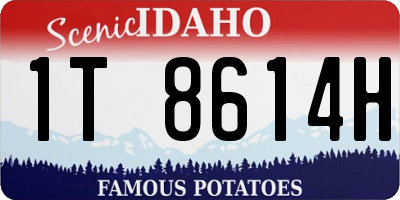 ID license plate 1T8614H