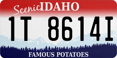 ID license plate 1T8614I