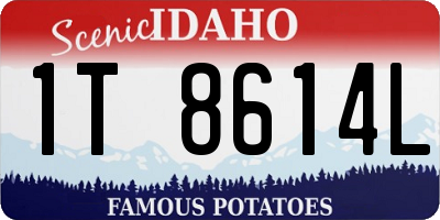 ID license plate 1T8614L
