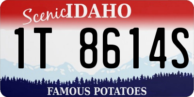 ID license plate 1T8614S