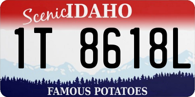 ID license plate 1T8618L