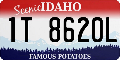 ID license plate 1T8620L