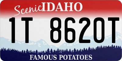ID license plate 1T8620T