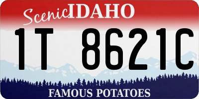 ID license plate 1T8621C