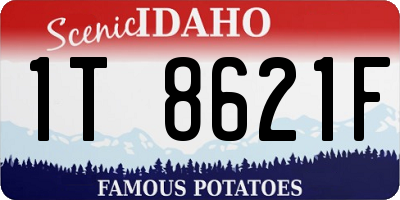 ID license plate 1T8621F