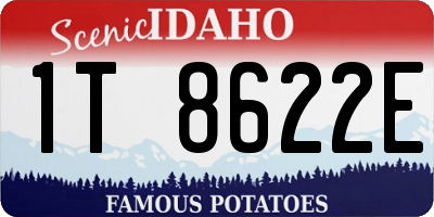 ID license plate 1T8622E