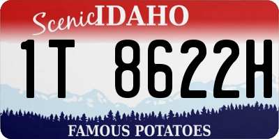 ID license plate 1T8622H