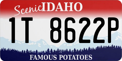 ID license plate 1T8622P