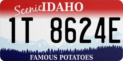 ID license plate 1T8624E