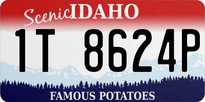 ID license plate 1T8624P