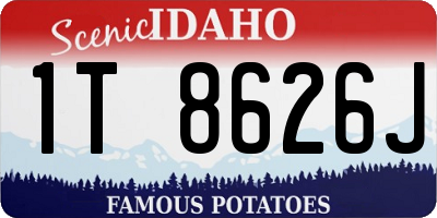 ID license plate 1T8626J