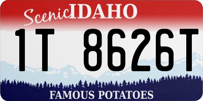 ID license plate 1T8626T
