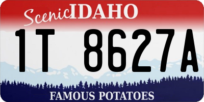 ID license plate 1T8627A
