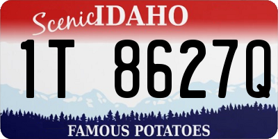 ID license plate 1T8627Q