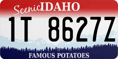 ID license plate 1T8627Z
