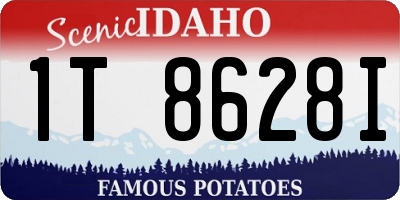ID license plate 1T8628I