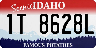 ID license plate 1T8628L