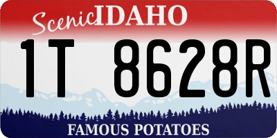 ID license plate 1T8628R