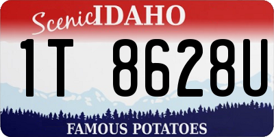 ID license plate 1T8628U