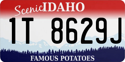 ID license plate 1T8629J