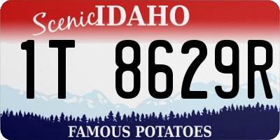 ID license plate 1T8629R