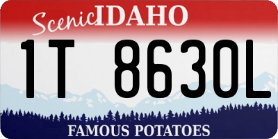 ID license plate 1T8630L