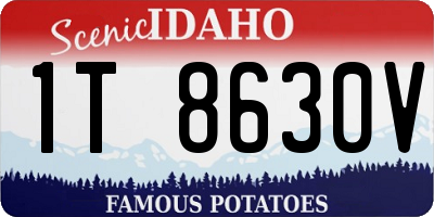 ID license plate 1T8630V