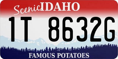 ID license plate 1T8632G